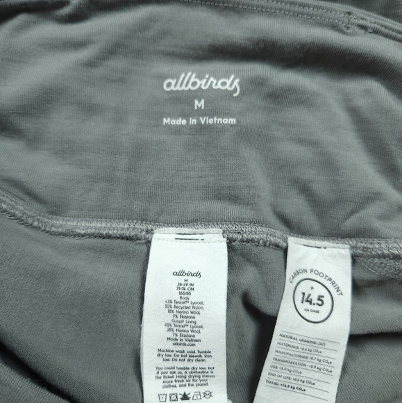 Allbirds Natural Leggings Merino Wool Blend Sz M - Picture 8 of 10